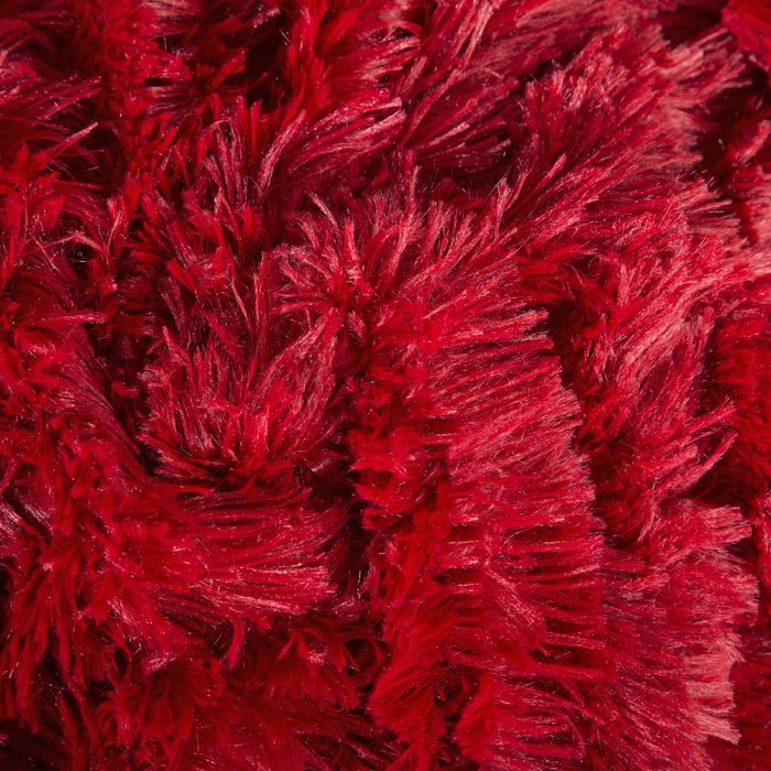 Плед мех "Шиншилла" двухсторонний, 240х220 см, бордо