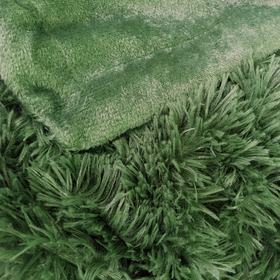 

Плед мех "Шиншилла" двухсторонний, 240х220 см, зеленый