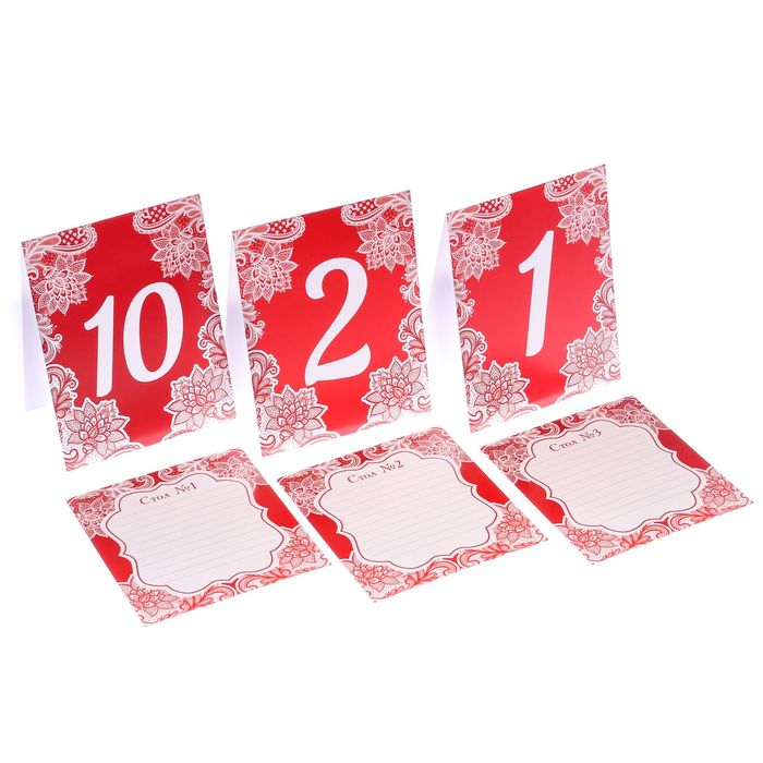 Набор для плана рассадки "Красные розы"