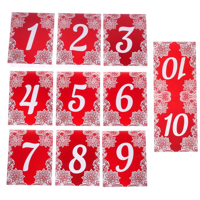 Набор для плана рассадки "Красные розы"