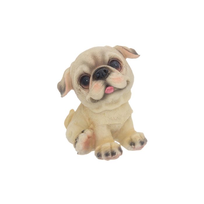 Фигурка декоративная "Щенок Бостон - терьера", 6,5 х 7 х 8 см, полистоун