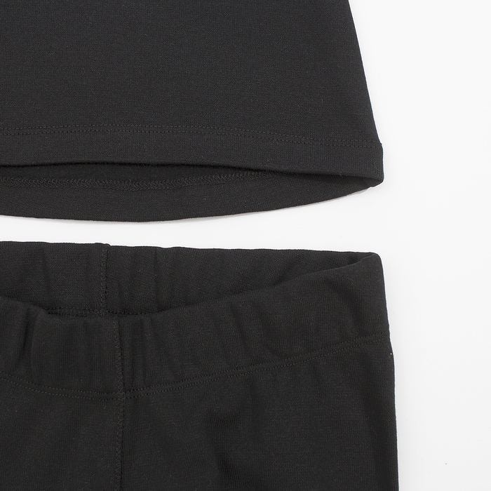 Комплект женский (джемпер, лосины) термо М-598-18, цвет чёрный/голубой, р-р 42