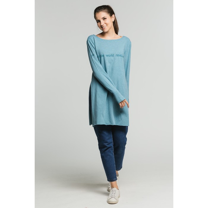 Туника женская М-276/1-02 цвет бирюза, р-р 46