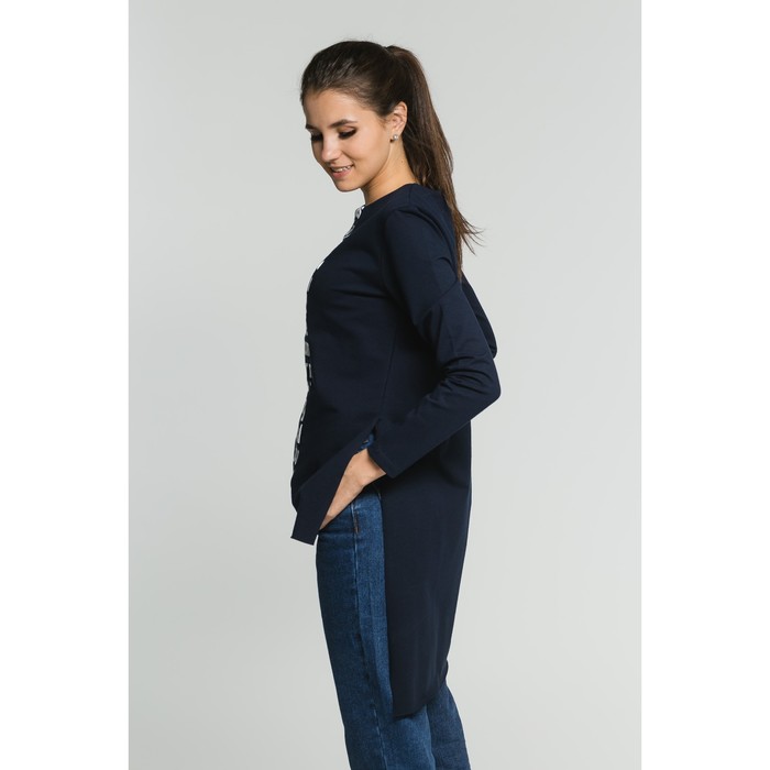 Туника женская М-280-05 цвет тёмно-синий, р-р 42