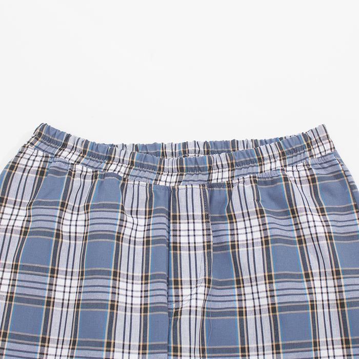 Комплект мужской (футболка, брюки) М-797-26 цвет серый меланж/синий, р-р 48