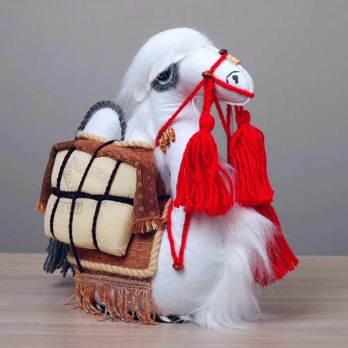 Фигурка "Верблюд с тюками"  войлок, ручная работа, большой