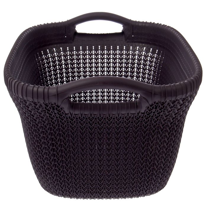 Корзина для белья 40 л Knit, цвет фиолетовый