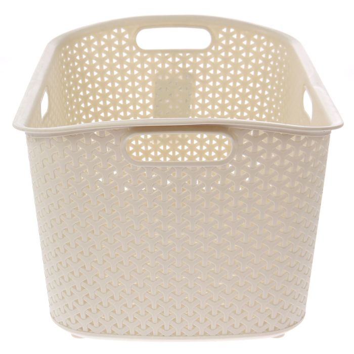 Корзина для белья 47 л My Style, цвет кремовый