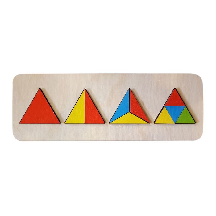 Рамка-вкладыш "Разноцветные треугольники"