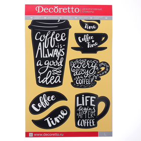 

Наклейки Decoretto "Кофе каждый день" 35х50 см