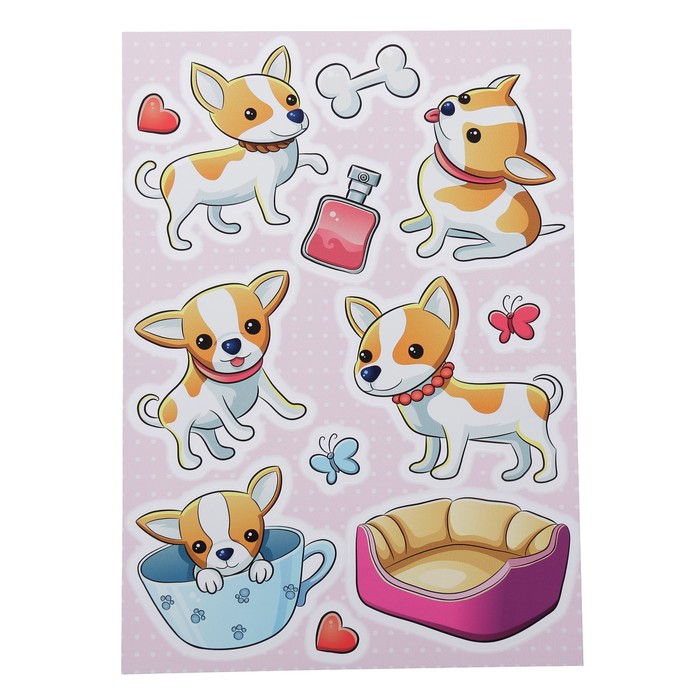 Наклейки Decoretto "Карманные собачки" 25х23 см