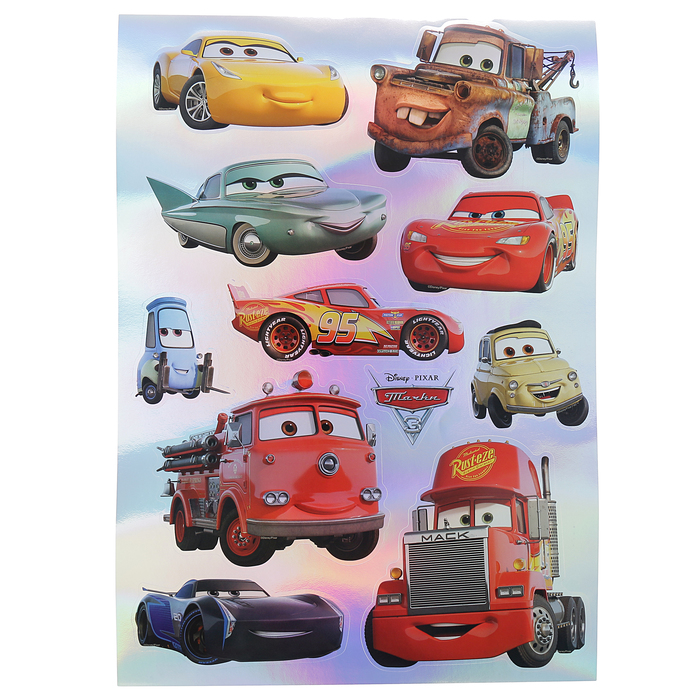 Наклейки Decoretto "Тачки: Лучшие друзья МакКуина" 35х50 см