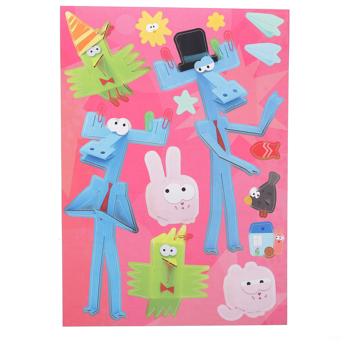 Наклейки Decoretto "Бумажная идея" 35х50 см