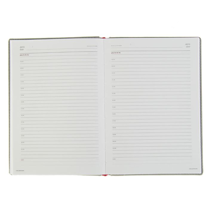 Ежедневник недатированный А5, 136 листов Velvet, искусственная кожа, серый