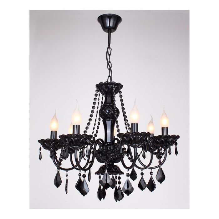 Люстра 1571-7P "Pantera" 7xE14 40W черный 55x55x45 см