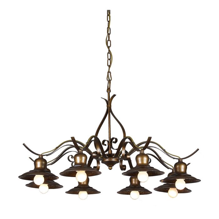 Люстра 1213-8P "Magrib" 8xE27 60W золото 83x83x47 см