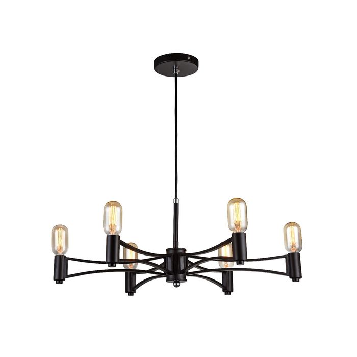 Люстра 1523-6P "Tropfen" 6xE14 40W коричневый 63,5x63,5x21 см