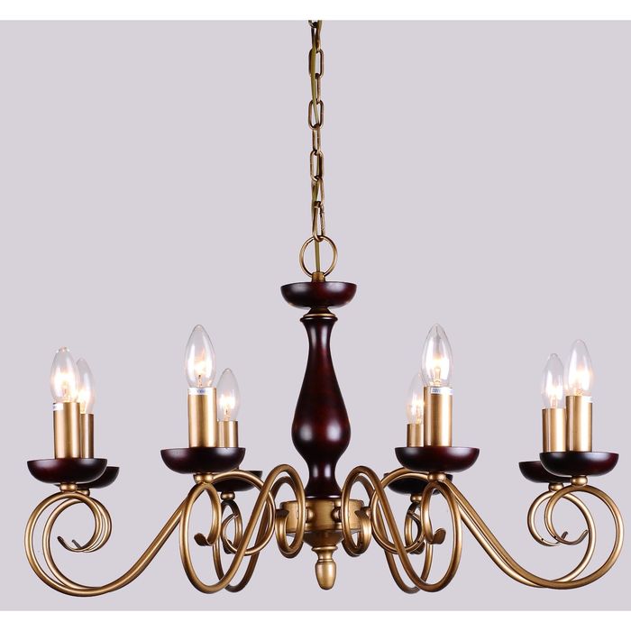 Люстра 1148-8P "Orpheus" 8xE14 60W бронза 72x72x42 см