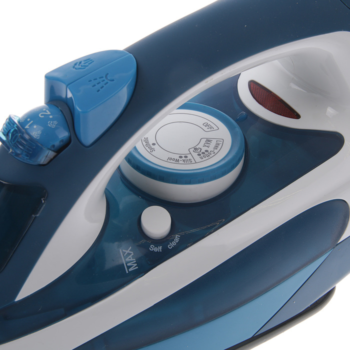 Утюг ZIMBER ZM-11001, 2200 Вт, керамическая подошва, синий