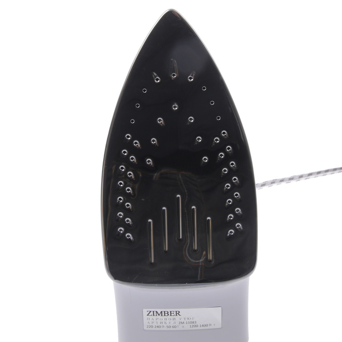 Утюг ZIMBER ZM-11083 , 1400 Вт, стальная подошва, 150 мл, синий