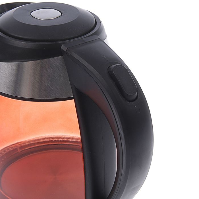 Чайник ZIMBER ZM-10978, 2000 Вт, 1.8 л, оранжевое стекло