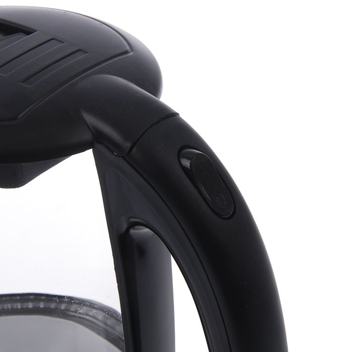 Чайник FIRST FA-5406-0, стеклянный, 2200 Вт, 1.7 л, черный