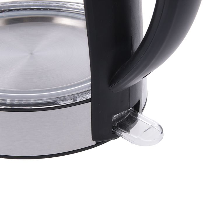 Чайник FIRST FA-5406-9, стеклянный, 2200 Вт, 1.8 л, черный