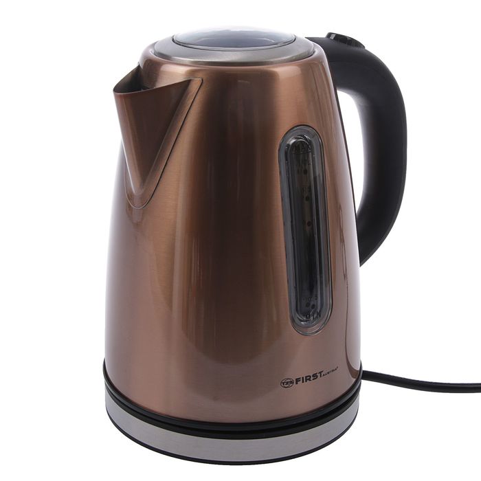 Чайник FIRST FA-5410-9-BZ, 2200 Вт, 1.7 л, серебристый-бронзовый