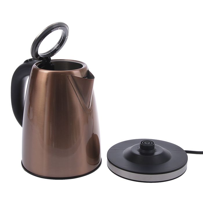 Чайник FIRST FA-5410-9-BZ, 2200 Вт, 1.7 л, серебристый-бронзовый