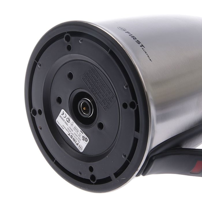 Чайник FIRST FA-5410, 2200 Вт, 1.7 л, серебристый / черный 2790080