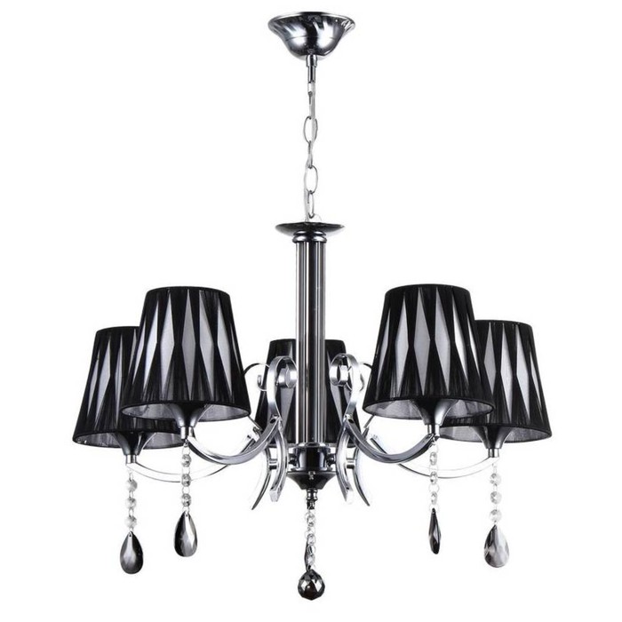 Люстра KL.0882-5-P CH "Иннес" 5x60W E14 хром 58х58х25,5 см