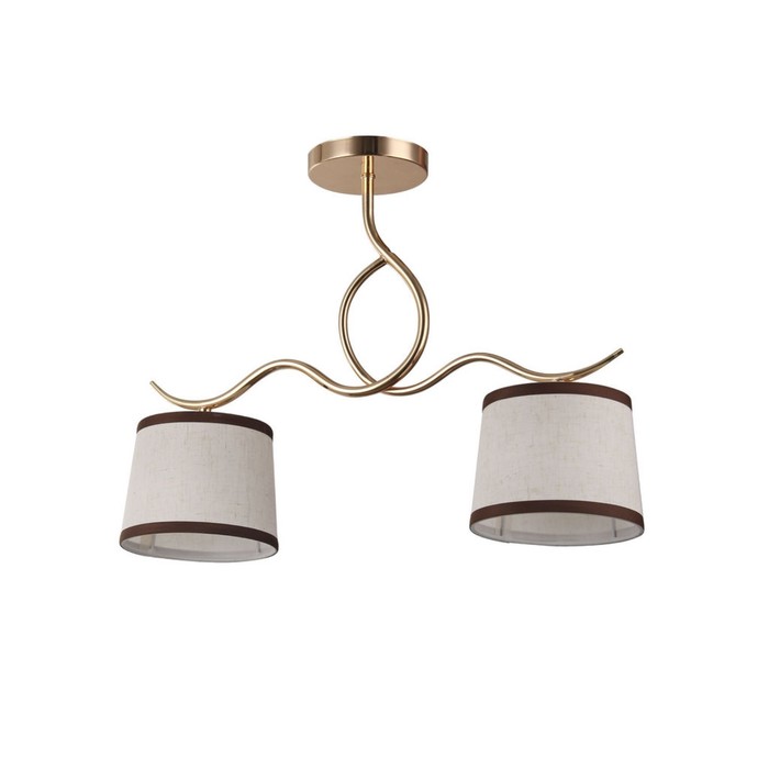 Люстра MD.6153-2-S FGD "Нетта" 2x60W E27 золото 51х15х39 см