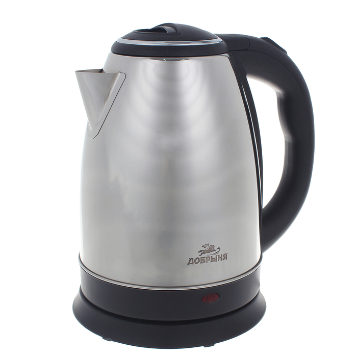 Чайник "Добрыня" DO-1201, 1.8 л, 2200 Вт, серебристый