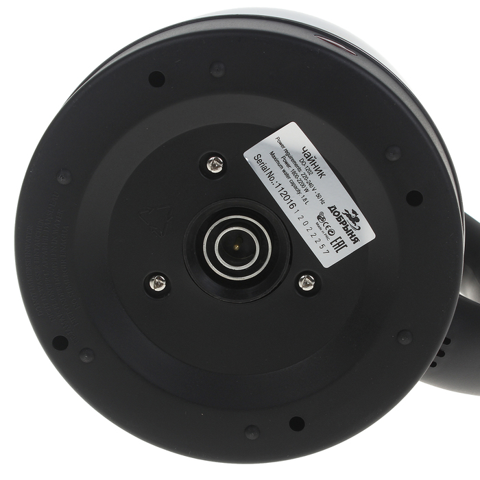 Чайник "Добрыня" DO-1202, 1.8 л, 2200 Вт, серебристый