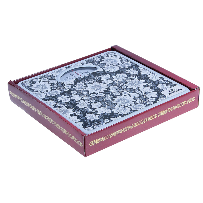 Весы напольные "Добрыня" DO-3002, механические, до 135 кг, серебристые