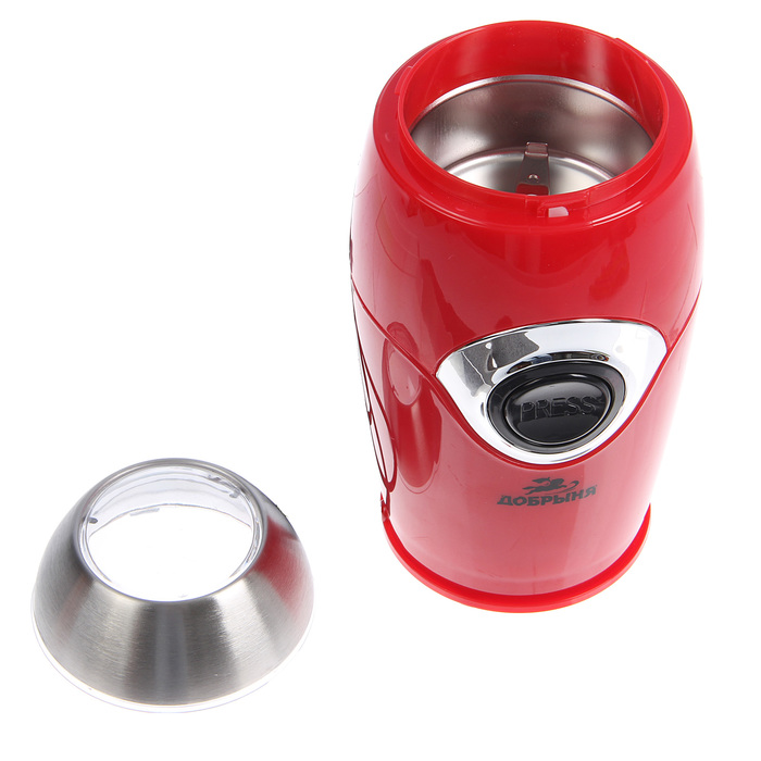 Кофемолка "Добрыня" DO-3703, 200 Вт, 50 гр, красный