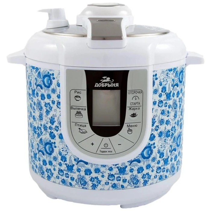 Скороварка- Мультиварка "Добрыня" DO-1011 w, 6 л, 1200 Вт, белый