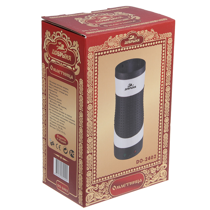 Омлетница «Добрыня DO-2402», 210 Вт, цвет белый