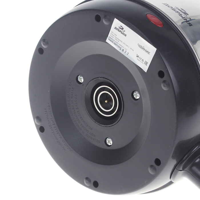 Чайник "Добрыня" DO-1204, 1.8 л, 2200 Вт, серебристый