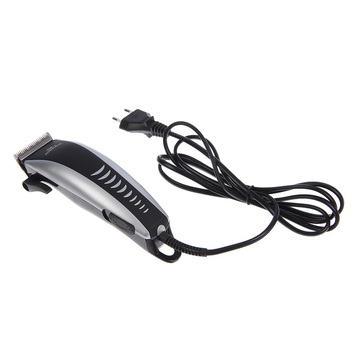 Машинка для стрижки "Добрыня" DO-2601, 4 насадки, серебристая