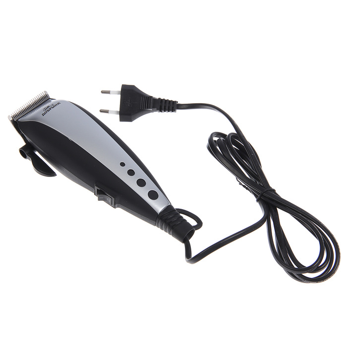 Машинка для стрижки "Добрыня" DO-2604, 4 насадки, черная