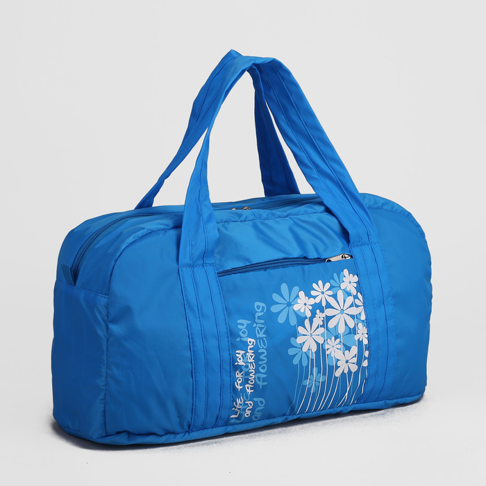 Сумка спортивная, 1 отдел на молнии, наружный карман, цвет бирюзовый