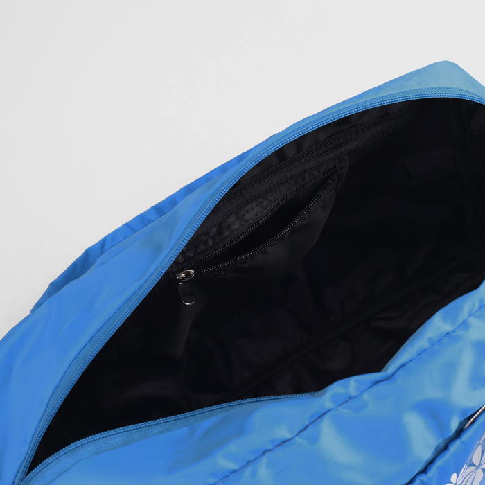 Сумка спортивная, 1 отдел на молнии, наружный карман, цвет бирюзовый