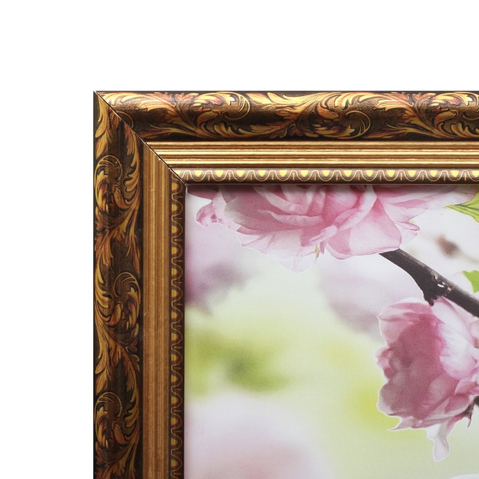 Картина "Пара лебедей" 40х77 см рама МДФ