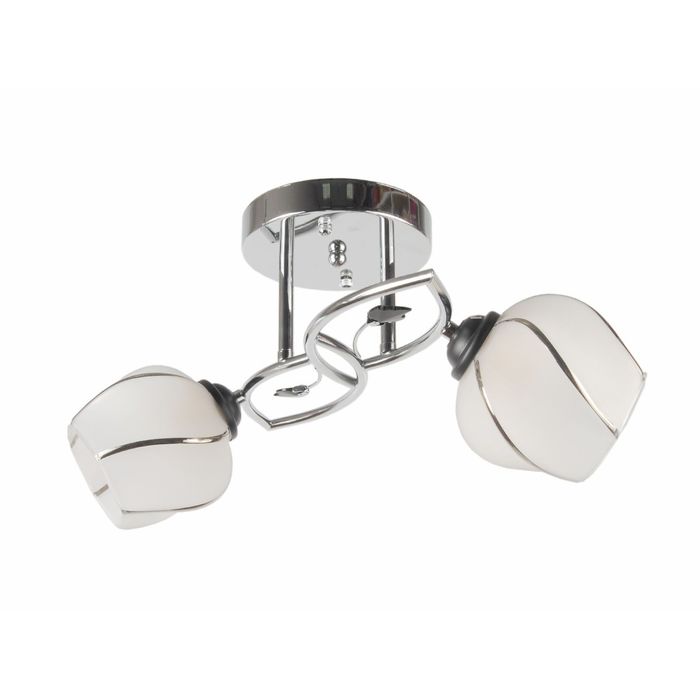 Люстра "Каскад" 128858 2x60W E27 хром 45x19x20см