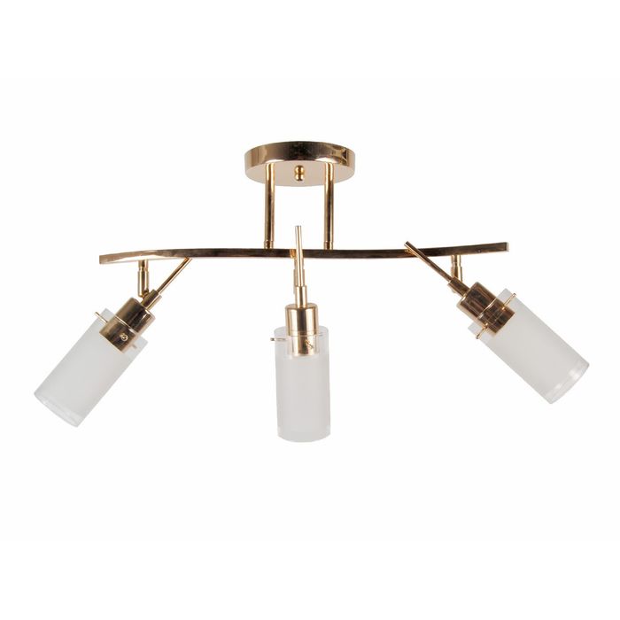 Светильник "Каскад" 138457 3x60W E27 золото 56x24x16см