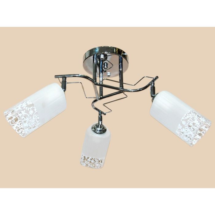 Люстра "Каскад" 138848 3x60W E27 хром 33x30x21см