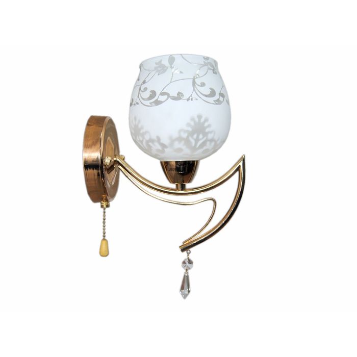 Бра "Ника" 316006 1x60W E27 розовое золото 23x23x16см