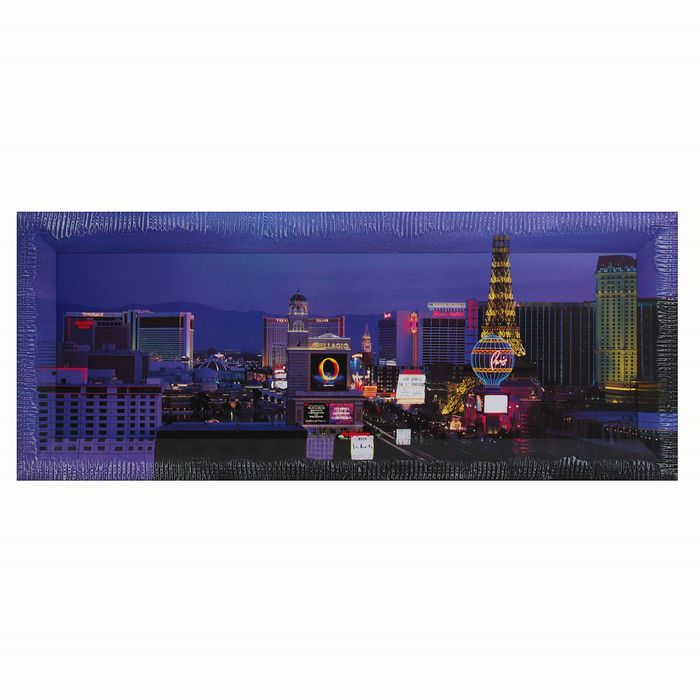 Репродукция с дорисовкой на раме "Городской стиль" 30*90 см