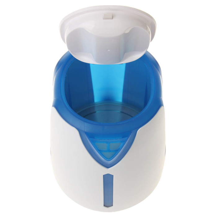 Чайник электрический LIRA LR 0103 blue, 2200 Вт, 1.7 л, белый-синий